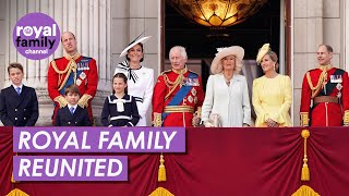 Kate Joins Royal Family on Palace Balcony for Trooping the Colour [upl. by Ophelia26]