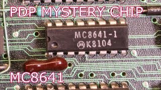 PDP 1124 MYSTERY CHIP MC8641 [upl. by Agnot654]