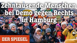 Demo gegen Rechts in Hamburg »Ich hoffe dass viele jetzt diesen HalloWachEffekt haben« [upl. by Keung117]