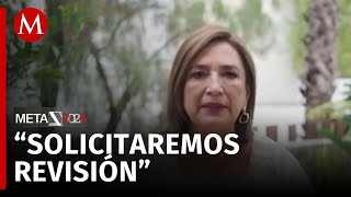 Xóchitl Gálvez pide recuento voto por voto en el 80 de casillas PAN y PRI contemplan impugnación [upl. by Anyrb596]