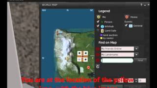 Using coordinates amp the World Map in Second Life [upl. by Ahsemad]