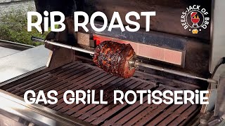 Rotisserie Ribeye Roast on the Gas Grill [upl. by Berey]