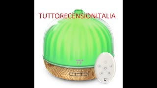 Diffusore di Aromi Ultrasuoni 500ml TaoTronics modello TTAD009 [upl. by Alleciram]