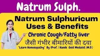 Natrum Sulphuricum uses amp symptoms in hindi by Dr hande  लिवर एवं कफ की समस्या की उपयोगी दवा [upl. by Aanas793]