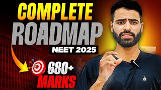 Complete ROADMAP for DROPPERS NEET 2025🔥Score 680 if you start now😱 [upl. by Lunneta]