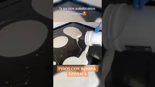 como hacer pisos de resina epoxica [upl. by Artek153]