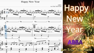 Hướng dẫn Piano Happy New Year Sheet PDF [upl. by Neehsas]