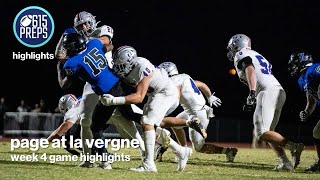 TSSAA Football Highlights Page 42 La Vergne 0 [upl. by Helmer]