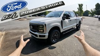 2023 Ford F250 SuperDuty XL STX Point Of View Start Up Walkaround Test Drive and Review [upl. by Eissac]