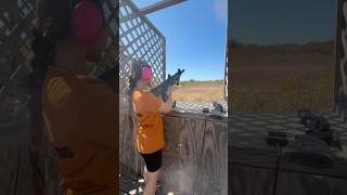 SEMI AUTOMATIC SHOTGUN WITH EXTENDED CLIP guns shorts gunrange 223 556 SHOTGUN pov first [upl. by Nuaj786]