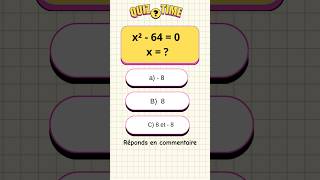 Maths  résoudre une équation produit nul  Quiz maths math mathquiz quiz ludique [upl. by Silvers]