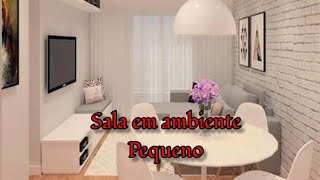 Dicas de decoração de sala ambientes pequenos Vamos Decorar [upl. by Noid613]