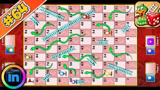 Snake and ladders 6 players gameplay ingamingchannel trending snakeandladder 64 [upl. by Tehc]