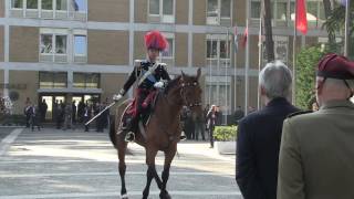 Larrivo del Presidente Gentiloni alla Scuola Ufficiali Carabinieri quotUgo de Carolisquot 14022017 [upl. by Fayette109]