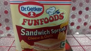 Dr Oetker Funfoods Eggless Sandwich Spread  Cheese And Chilly [upl. by Jenkel]