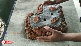 Kabok කබොක් Stone Flower Pot  Simple amp Unique DIY Pot [upl. by Frankhouse811]