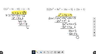 Dividing Polynomials [upl. by Modla]