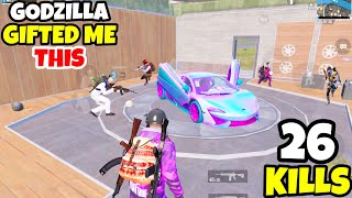 GODZILLA Gifted Me This SuperCar in The NEW Godzilla Vs Kong Update in PUBG MOBILE • PUBGM HINDI [upl. by Rezal]