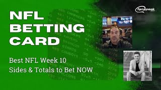 NFL Betting Card  Week 10 Sides amp Totals to Bet Now [upl. by Pruter]