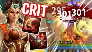 Serqet ONE SHOTS with This Crit Build in SMITE [upl. by Kanal986]