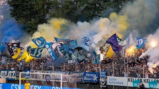 FC Winterthur 02 FC Zürich 25052023 Choreo Pyro Support [upl. by Amabil]