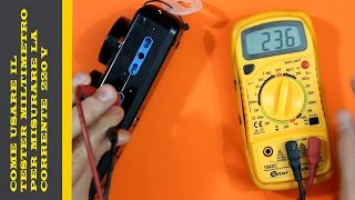 COME USARE IL TESTER MULTIMETRO PER MISURARE LA TENSIONE 220 V TUTORIAL GUIDA [upl. by Silvain]