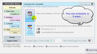 Using TimeTabler to schedule your timetable [upl. by Lee50]