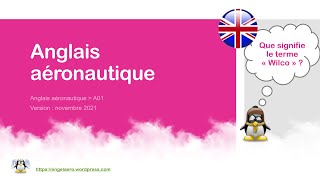 🛫Anglais aéronautique BIA Anglais🗽01 [upl. by Aurelia]