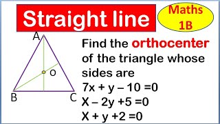 Inter Maths 1b Straight lines 7 marks question [upl. by Tlok]