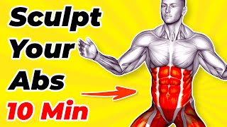 ➜ 10MIN Best FLAT STOMACH Workout ➜ Sculpt Your Abs with Effective Exercises at Home [upl. by Ahtelrac]