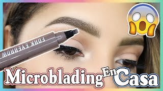 MICROBLADING en Casa NUEVO PRODUCTO de CEJAS♡│Mirianny [upl. by Gardiner]