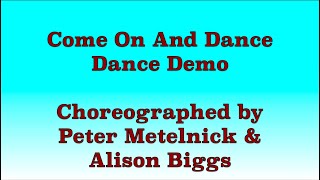 Come On And Dance  Line Dance Dance Demo [upl. by Aliwt]