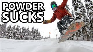 This Powder Doesnt Suck  Snowboard Vlog [upl. by Hanny]