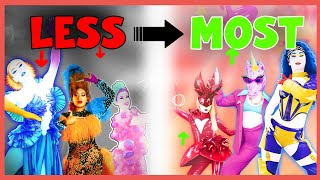 LESS TO MOST PLAYED MAPS IN JUST DANCE 2025 EDITION October 2024 [upl. by Seugram]