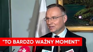 quotBardzo ważny momentquot Duda komentuje wyniki wyborów [upl. by Nylrem]