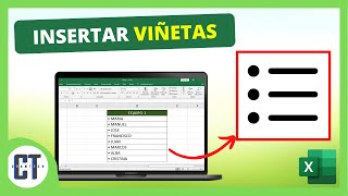 Como Poner Viñetas en Excel [upl. by Guss]