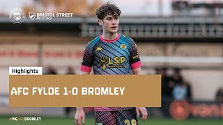 Highlights AFC Fylde 10 Bromley [upl. by Pestana]