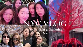 NYC VLOG GIRLS NIGHT amp EXPLORING NYC [upl. by Aillicec]