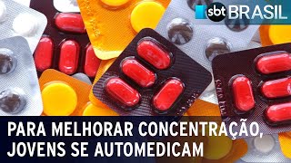 Para melhorar concentração jovens se automedicam  SBT Brasil 160923 [upl. by Zurkow]