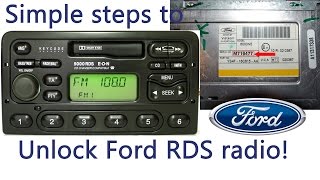 How to input radio code on Ford radios RDS M series 4000 5000 6000 6006 7000  Free radio code [upl. by Eicnan]