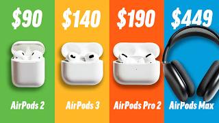 Which AirPods should you buy in 2023 2 vs 3 vs Pro 2 vs Max [upl. by Skier]