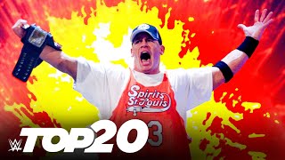 20 greatest John Cena moments WWE Top 10 Special Edition Aug 15 2021 [upl. by Niltak292]