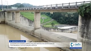 Governo do Estado admite falhas graves na barragem de Ituporanga e cita situação crítica [upl. by Aniehs]