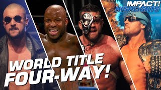 Johnny IMPACT vs Brian Cage vs Killer Kross vs Moose World Title  IMPACT Highlights Feb 15 2019 [upl. by Yatnahs]