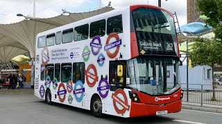 London Bus Route 262  Gallions Reach to Stratford  Subtitles [upl. by Cesya437]