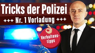 Tricks der Polizei  Nr 1 Vorladung als Beschuldigter [upl. by Annaeel]