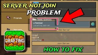 how to fix locating server problem in crafting and building [upl. by Melina]