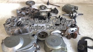 Hero Honda Cd dawn  Cd Deluxe Engine Rebuild  Engine Fitting Part 2 HD [upl. by Yared794]