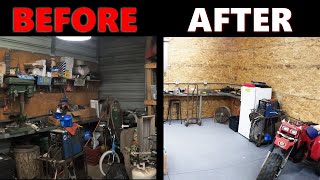 Major Shop Upgrades Mini Split Shop Air Lighting flooring and Spray Foam [upl. by Acinej70]