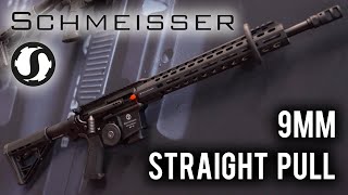 Schmeisser 9mm Straight Pull Rifle  British Shooting Show 2023 [upl. by Ollayos]